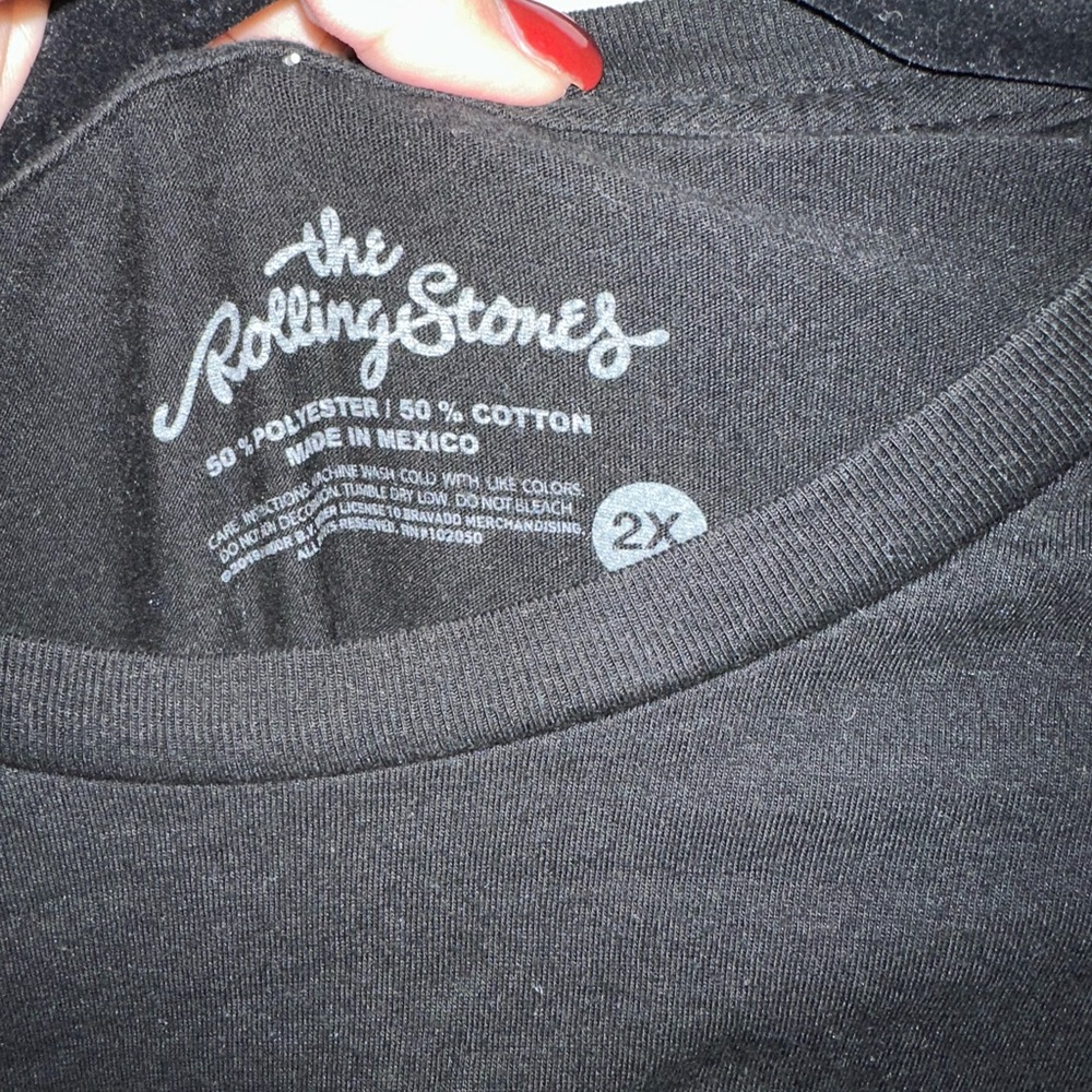 2X Black Graphic Tee Rolling Stones - Picture 3 of 3